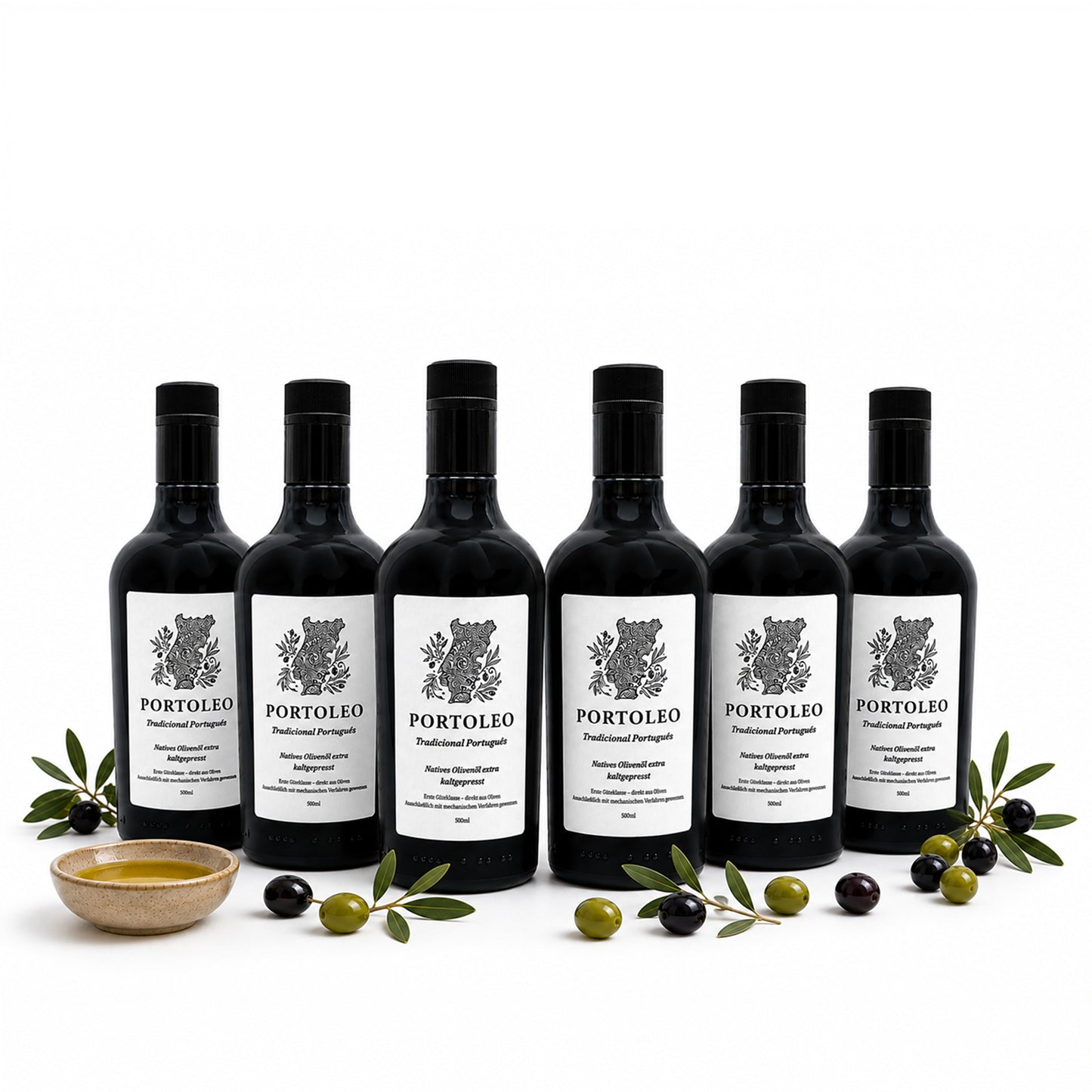 Portoleo extra natives Olivenöl - 6er Paket