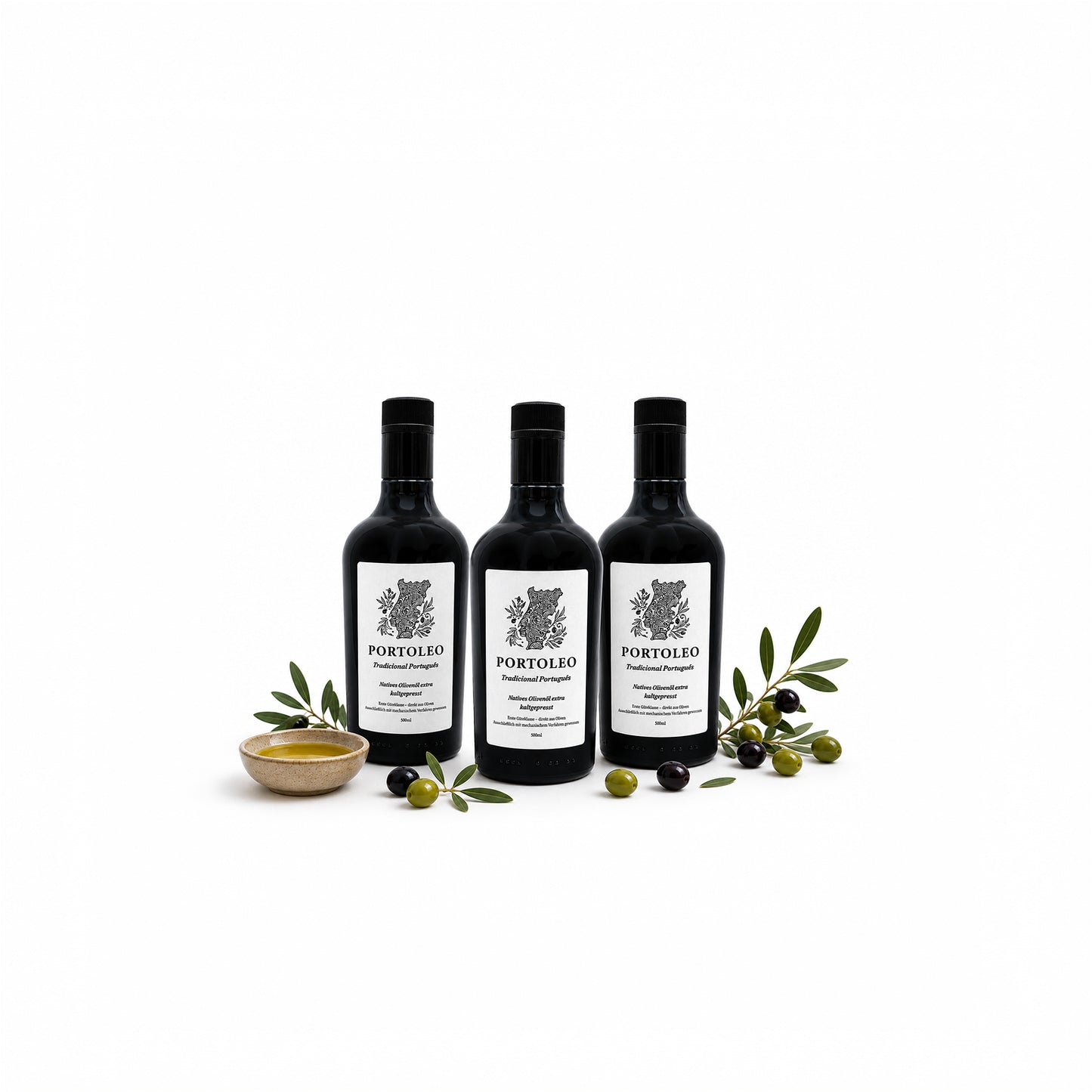 Portoleo extra natives Olivenöl - 3er Paket